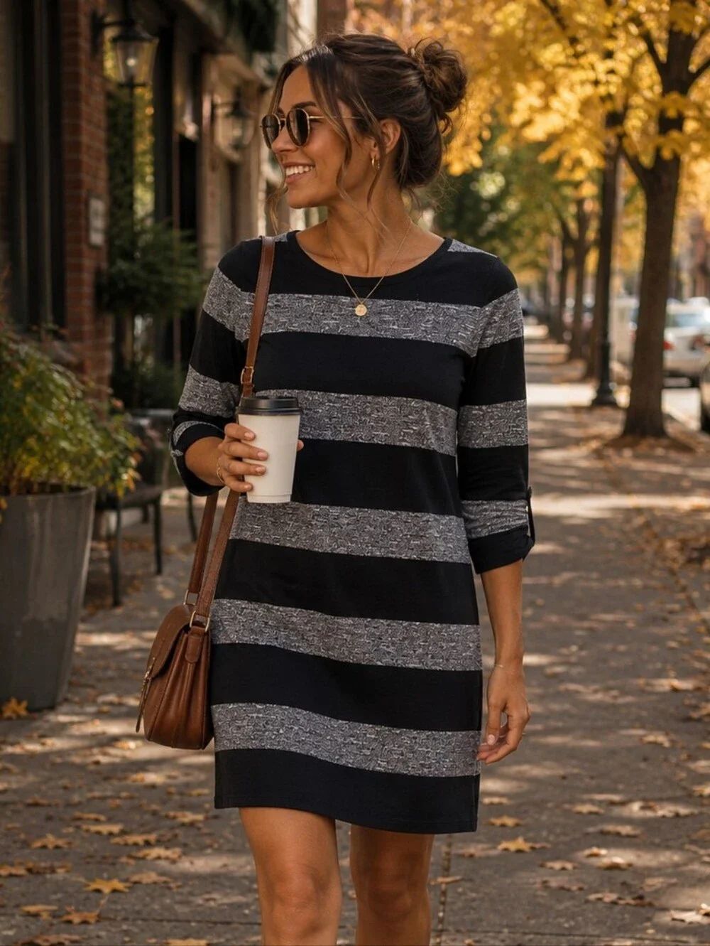 J.crew 100% Cotton Strioed Dress